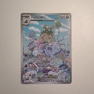 Garbodor Pokémon Card - Blue and Gray